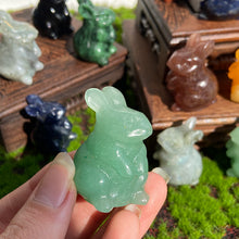 Load image into Gallery viewer, Crystal Rabbit Carvings Ornament Gemstone Decoration
