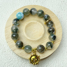 Load image into Gallery viewer, 11mm Garden Quartz With Larimar Stone Beaded Strand Bracelets For Women Jewelry