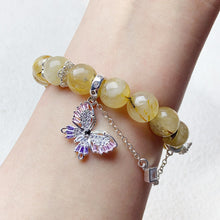 Load image into Gallery viewer, 10mm Rutilated Quartz Bracelet For Women&#39;s Jewelry Bangles Gift
