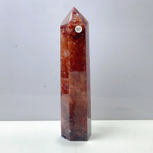 Load image into Gallery viewer, Large Fire Quartz Tower Reiki Crystal Healing Energy Polished Stone Home Decorations