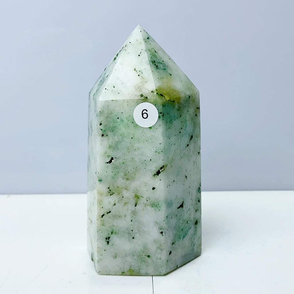 Green Phoenix Pine Tower Mineral Quartz Crystals Healing Stones For Home Decoration