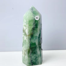 Load image into Gallery viewer, Silk Fluorite Tower Reiki Crystal Healing Energy Gemstone Quartz Home Ornaments