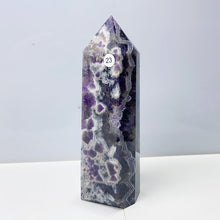 Load image into Gallery viewer, Dream Amethyst Tower Crystal Wand Reiki Healing Energy Purple Gemstone Home Decoration