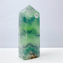 Load image into Gallery viewer, Snowflake Fluorite Tower Crystal Home Room Spiritual Decoration Healing Gemstone