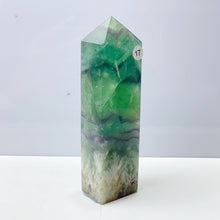 Load image into Gallery viewer, Snowflake Fluorite Tower Crystal Home Room Spiritual Decoration Healing Gemstone