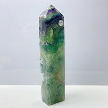 Load image into Gallery viewer, Snowflake Fluorite Tower Crystal Home Room Spiritual Decoration Healing Gemstone