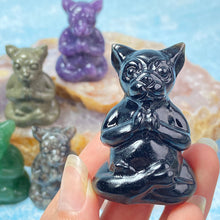 Load image into Gallery viewer, Crystal Yoga Leopard Carvings Crystal Ornament