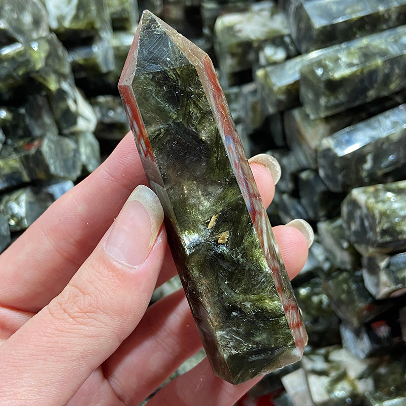 Natural Stone Green Mica Tower