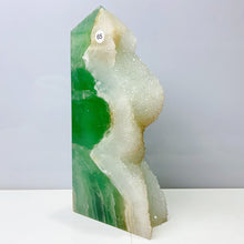 Load image into Gallery viewer, Green Fluorite Cluster Tower Crystal Healing Quartz Energy Reiki Stone Home Decoration