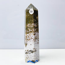 Load image into Gallery viewer, Ocean Jasper Tower Crystal Energy Stone Ornament Reiki Healing Garden Decorations