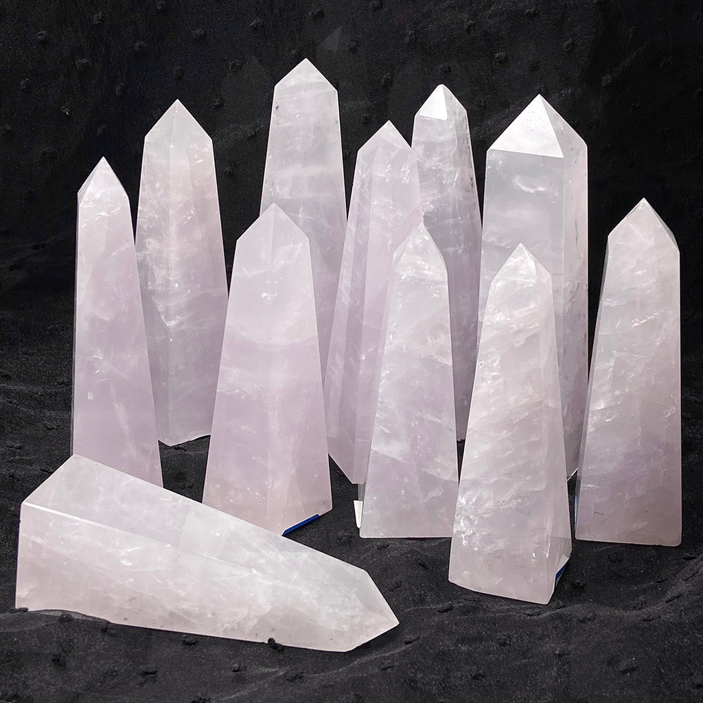 Periwinkle Quartz Tower Reiki Crystal Healing Energy Gemstone Home Decoration