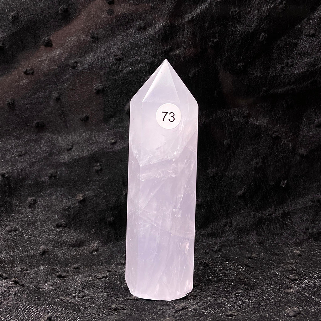 Periwinkle Quartz Tower Healing Energy Reiki Polished Pink Stone Home Decoration