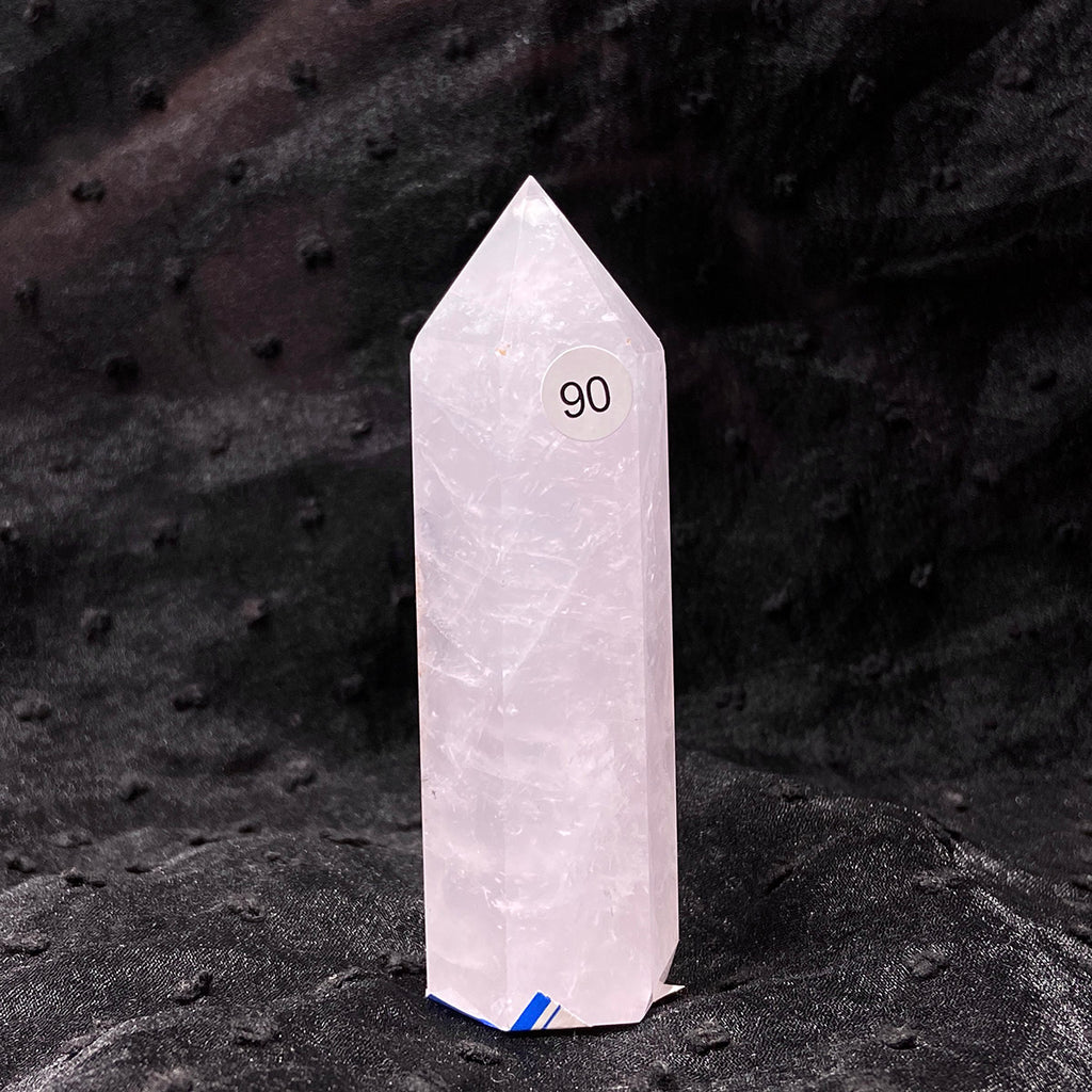 Periwinkle Quartz Tower Healing Energy Reiki Polished Pink Stone Home Decoration