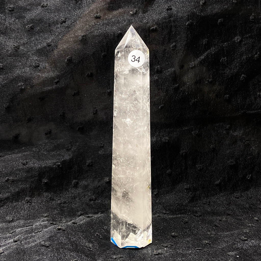 Clear Quartz Tower Reiki Wichcraft Energy Crystal Wand Minerals Home Decoration