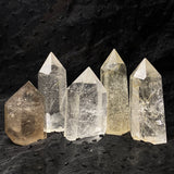 Rutilated Quartz Tower Crystal Minerals Reiki Craft Energy Healing Meditation Home Decoration