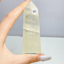 Load image into Gallery viewer, Honey Calcite With Fire Quartz Tower Ore Obelisk Mineral Healing Energy Home Decoration