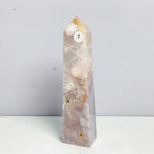 Load image into Gallery viewer, Pink Amethyst Flower Agate Tower Crystal Reiki Meditation Mineral Healing Home Decoration