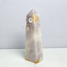 Load image into Gallery viewer, Pink Amethyst Flower Agate Tower Crystal Reiki Meditation Mineral Healing Home Decoration