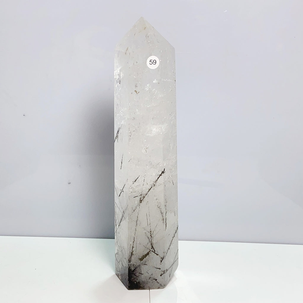 Different Materials Tower Reiki Crystal Healing Energy Stone Home Decoration