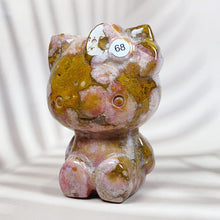 Load image into Gallery viewer, Ocean Jasper Cartoon Hello Kitty Statue Healing Crystals Anime Figure Home Room Decoration