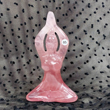Load image into Gallery viewer, Rose Quartz Yoga Carving Goddess Woman Body Handmade Stone Sculpture Crafts Home Decor