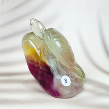 Load image into Gallery viewer, Colorful Fluorite Marine Organism Carving Crystals Healing Home Decorations Gemstones