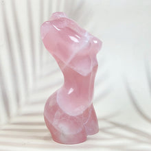 Load image into Gallery viewer, Rose Quartz Moss Agate Lady Body Carving Reiki Crystal Healing Energy Art Stone Home Decoration