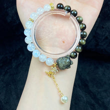Load image into Gallery viewer, Golden Obsidian Nine Tailed Fox 8MM Moonstone Bead Design Bracelet Accessory Women Fashion Jewellry