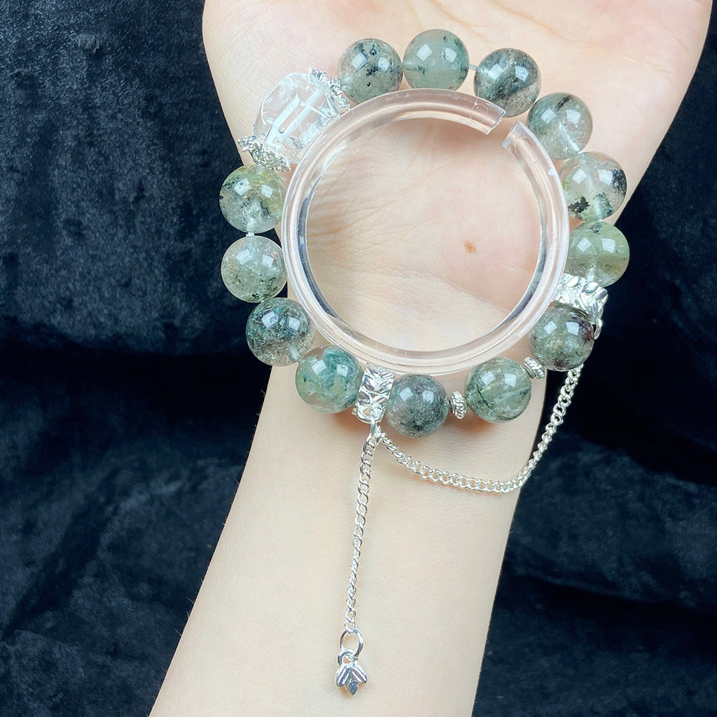11mm Garden Quartz Bracelet Fashion Gemstone Crystal Jewelry Bangle Healing Holiday