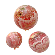 Load image into Gallery viewer, Rhodochrosite Stone Sphere Crystal Ball