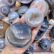 Load image into Gallery viewer, Sparkle Druzy Agate Sphere