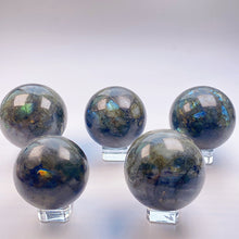 Load image into Gallery viewer, Beautiful Labradorite Sphere