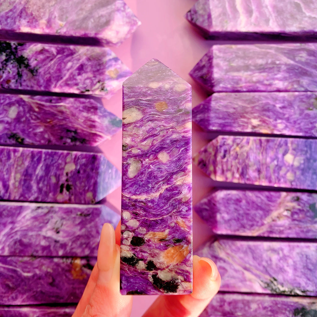 Beautiful Charoite Tower