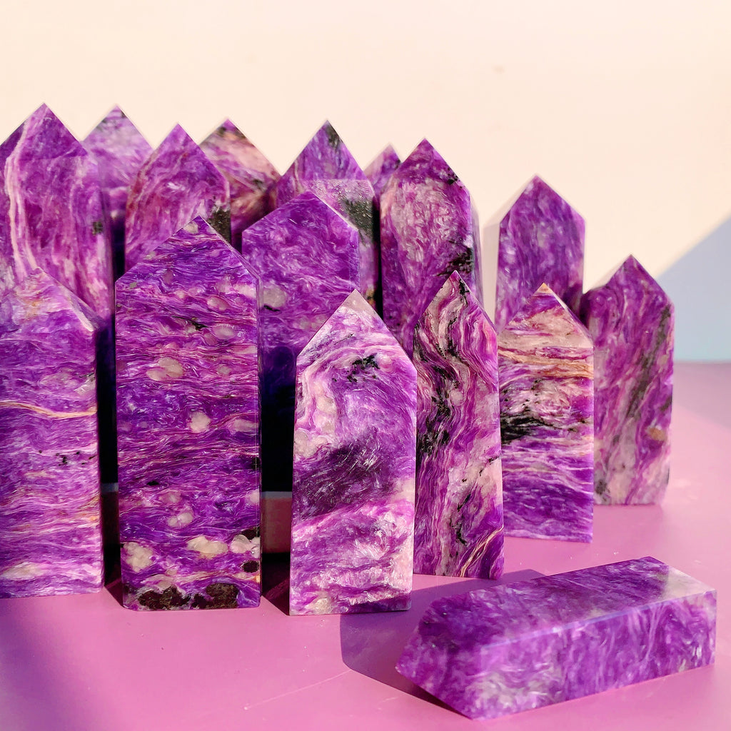 Beautiful Charoite Tower