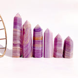 Natural Silk Fluorite Tower/Point