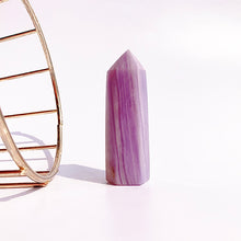 Load image into Gallery viewer, Natural Silk Fluorite Tower/Point