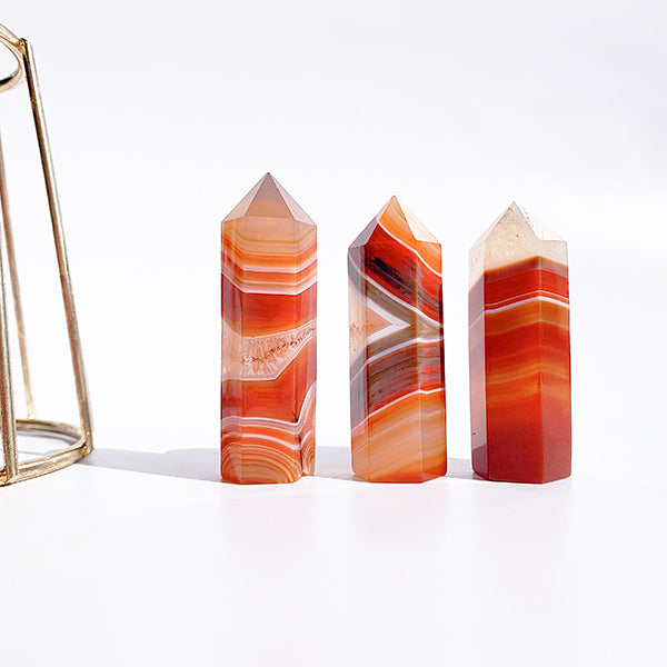 Natural  Carnelian  Tower/Point