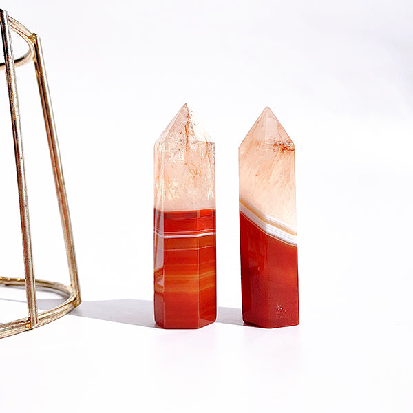 Natural  Carnelian  Tower/Point