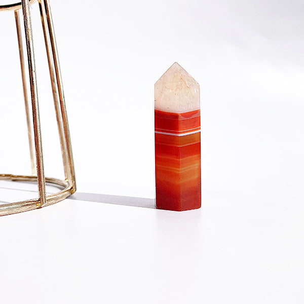 Natural  Carnelian  Tower/Point