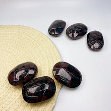 Load image into Gallery viewer, Astrophylite Garnet/Fireworks Garnet Palm