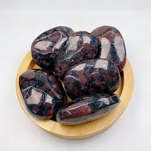 Load image into Gallery viewer, Astrophylite Garnet/Fireworks Garnet Palm