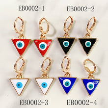 Load image into Gallery viewer, Alloy Evil Eyes Enamel Earring EB0002