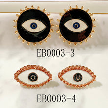 Load image into Gallery viewer, Alloy Evil Eyes Enamel Earring EB0003