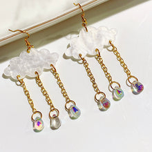 Load image into Gallery viewer, Alloy Evil Eyes Sun Star Amethyst Moon Earring EA0004