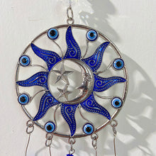 Load image into Gallery viewer, Stainless Steel Evil Eyes Round Wind-Bell WA0001