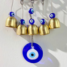 Load image into Gallery viewer, Stainless Steel Evil Eyes Round Wind-Bell WA0001