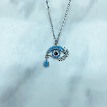 Load image into Gallery viewer, Stainless Steel Evil Eyes Pendant Necklace NC0066