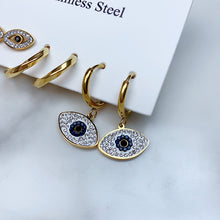 Load image into Gallery viewer, Stainless Steel Evil Eyes Earrings  (a set 3 pairs) EE0033