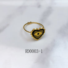 Load image into Gallery viewer, Stainless Steel Evil Eyes Openings Ring RD0003