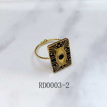 Load image into Gallery viewer, Stainless Steel Evil Eyes Openings Ring RD0003